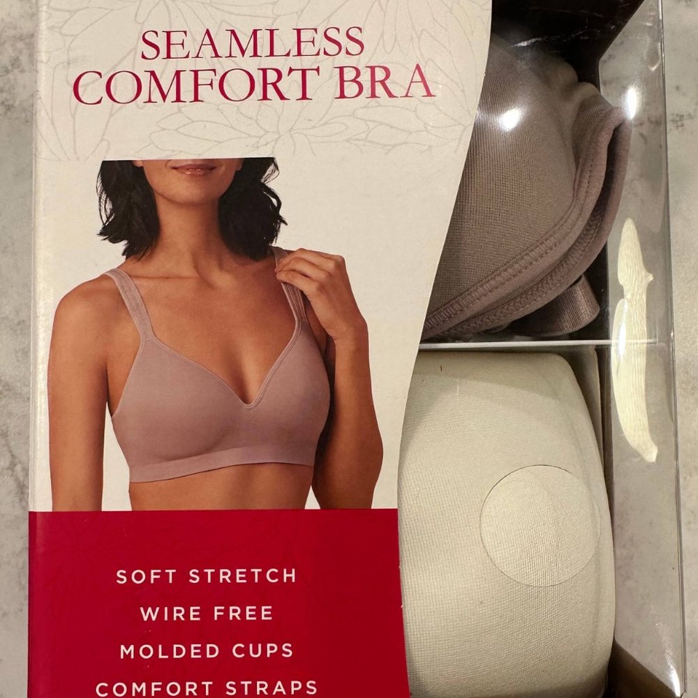 Carole Hochman Ladies' Wirefree Seamless Comfort Bra 2-pack